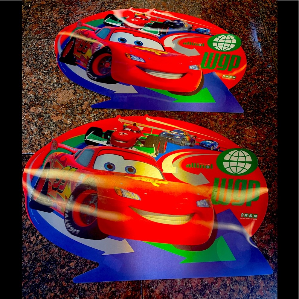 Disney Cars kids placemats. (2)